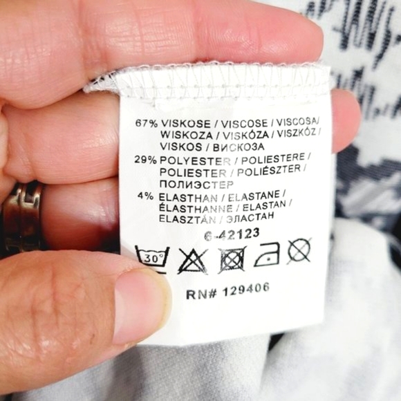 Venus Knit Sheath Dress Knit Houndstooth Print Black White Midi Stretch Business - Picture 5 of 8